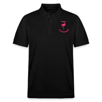 j'aime la Camargue - Polo PREPSTER bio Stanley/Stella Unisexe - noir - Devant - Roxy (174cm) & Andy (188cm)