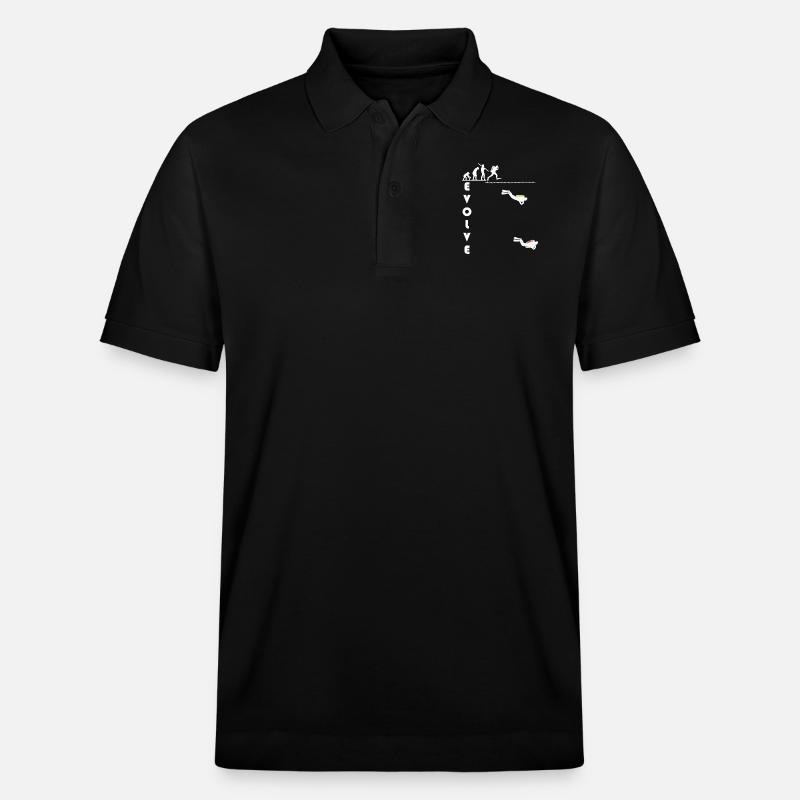 evolve_white - Polo PREPSTER bio Stanley/Stella Unisexe - noir