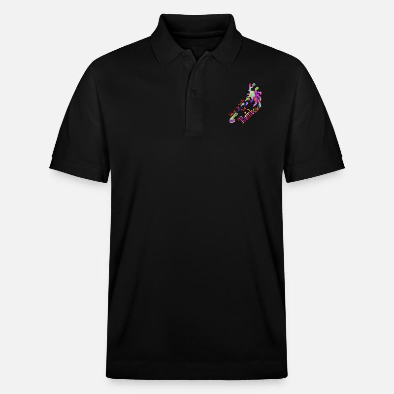 Taste the Rainbow - Stanley/Stella Unisex Bio-Poloshirt PREPSTER - Schwarz