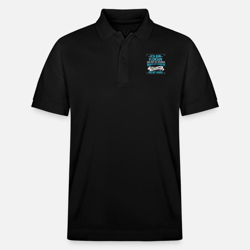 FLORIAN - Stanley/Stella Unisex Bio-Poloshirt PREPSTER - Schwarz