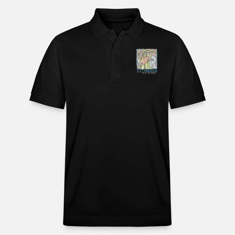 Sternzeichen - Steinbock - Stanley/Stella Unisex Bio-Poloshirt PREPSTER - Schwarz