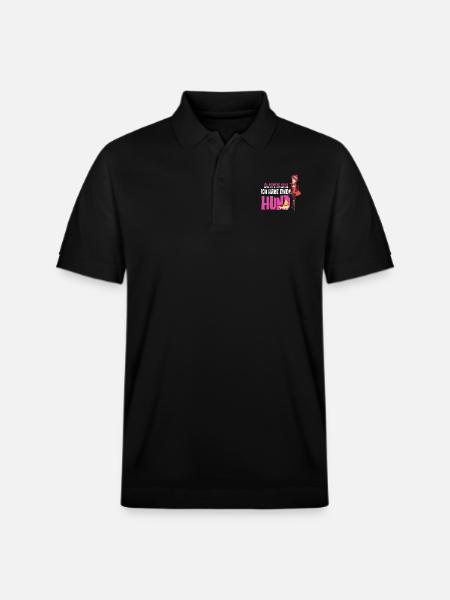 Hund Kvinder Mænd Hunde Penge Gave - Stanley/Stella PREPSTER økologisk unisex poloshirt - sort