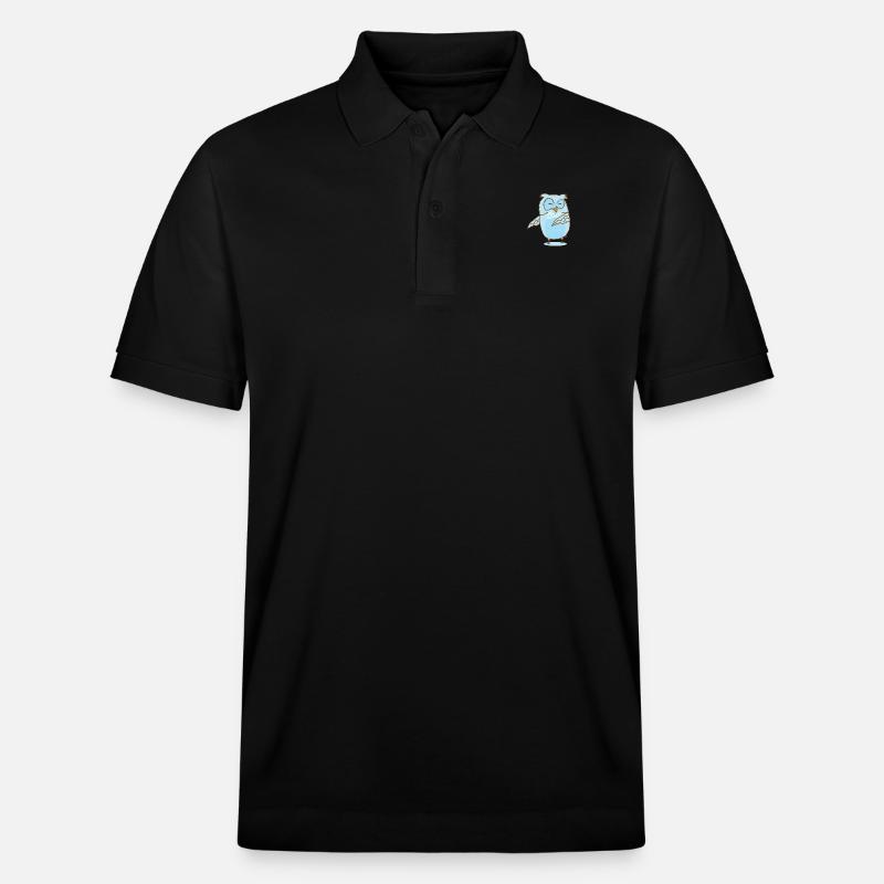 Floss Dance Move Eule - Stanley/Stella Unisex Bio-Poloshirt PREPSTER - Schwarz