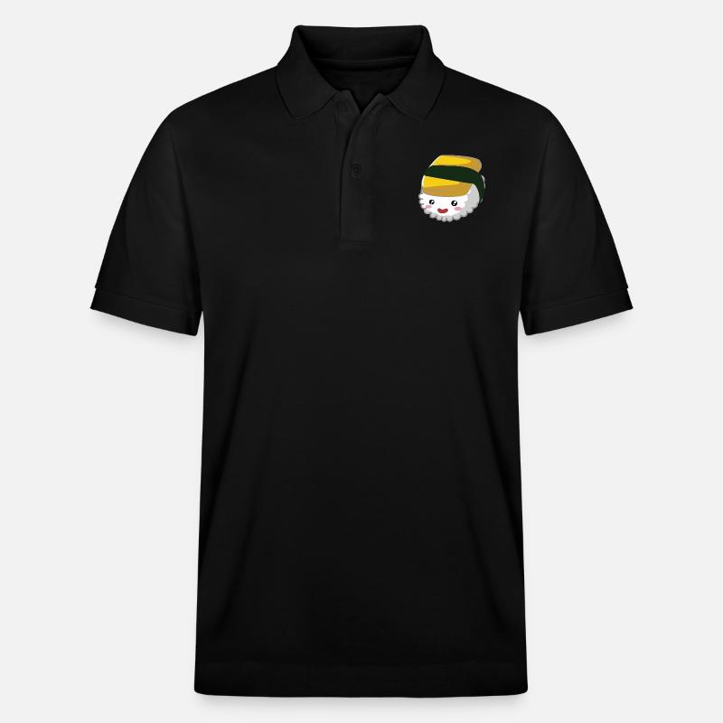 sushi6Zeichenflaeche 1 - Stanley/Stella Unisex Bio-Poloshirt PREPSTER - Schwarz