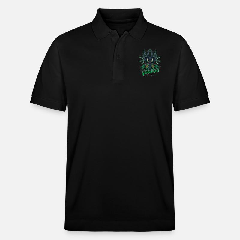 Cool Modern Voodoo Vodun - Stanley/Stella Unisex Bio-Poloshirt PREPSTER - Schwarz