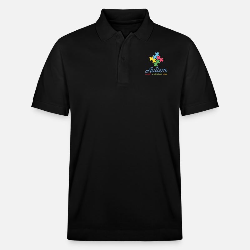 Autisme Authisme Autisme T.Shirt - Polo PREPSTER bio Stanley/Stella Unisexe - noir