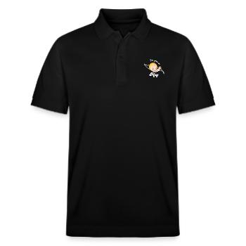 Pregnancy May Pregnancy Gift Idea - Stanley/Stella Unisex Organic Polo Shirt PREPSTER - black - Front - Roxy (174cm) & Andy (188cm)