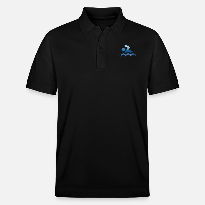 Schwimmer - Stanley/Stella Unisex Bio-Poloshirt PREPSTER - Schwarz