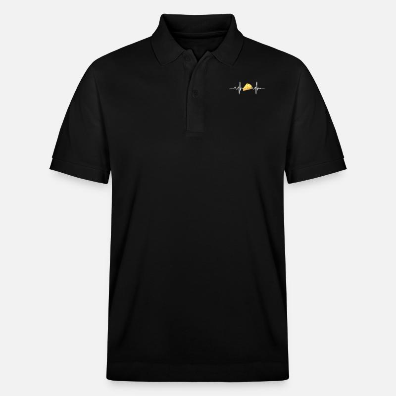 Heartbeat Cheese - Stanley/Stella Unisex Bio-Poloshirt PREPSTER - Schwarz