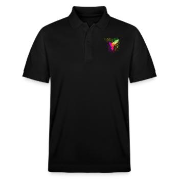 Kolibri wunderschöne Kreatur schöner kolibri - Stanley/Stella Unisex Bio-Poloshirt PREPSTER - Schwarz - Vorne - Roxy (174cm) & Andy (188cm)