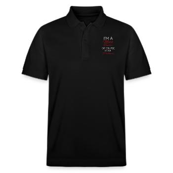 Mathematik - Stanley/Stella Unisex Bio-Poloshirt PREPSTER - Schwarz - Vorne - Roxy (174cm) & Andy (188cm)