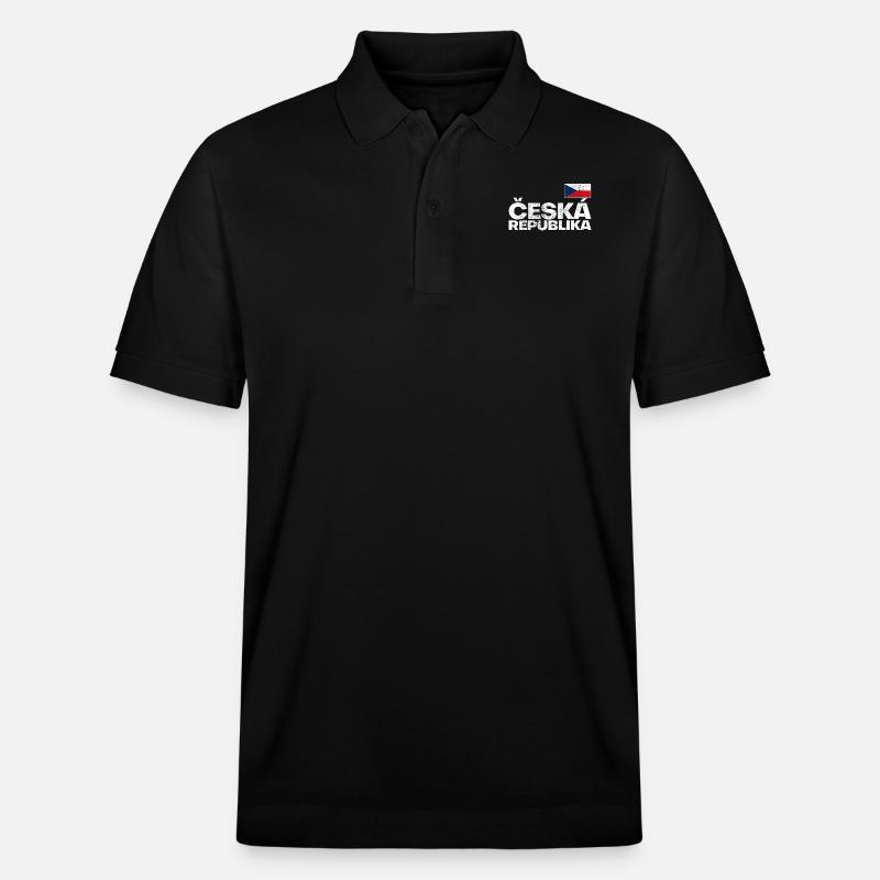 Tschechien - Stanley/Stella Unisex Bio-Poloshirt PREPSTER - Schwarz
