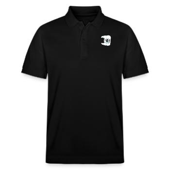 Eisbär Bipolar Bär Glücklich Unglücklich Arktis - Stanley/Stella Unisex Bio-Poloshirt PREPSTER - Schwarz - Vorne - Roxy (174cm) & Andy (188cm)