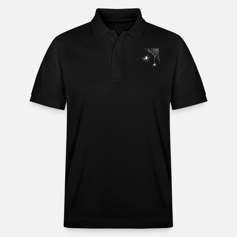 Araignée - toile d'araignée - Polo PREPSTER bio Stanley/Stella Unisexe - noir