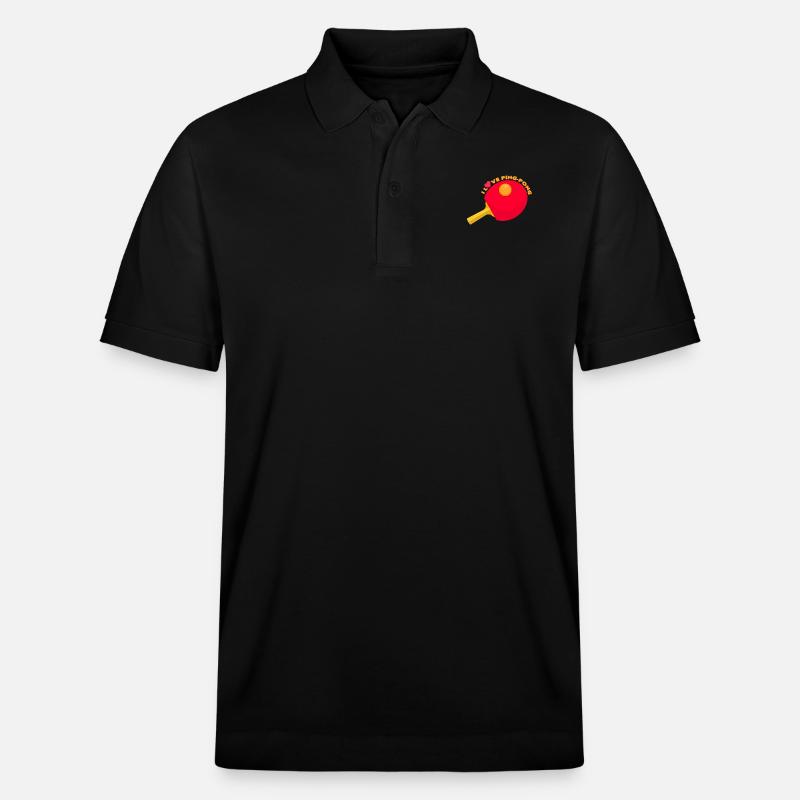 Tischtennis - Stanley/Stella Unisex Bio-Poloshirt PREPSTER - Schwarz