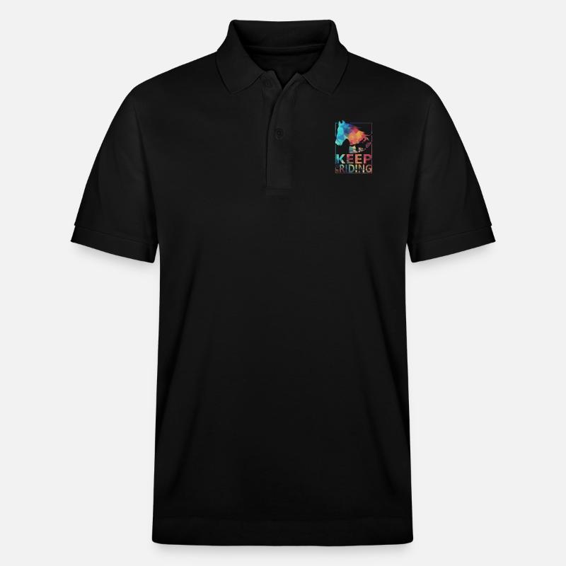 Chevaux à cheval - Polo PREPSTER bio Stanley/Stella Unisexe - noir