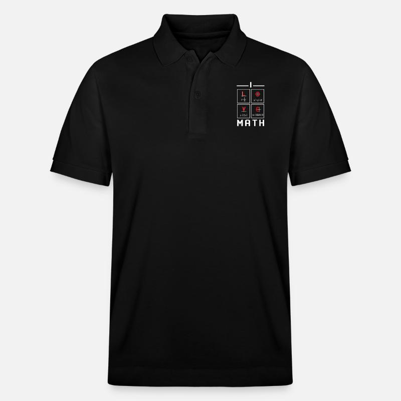 Math Design - Stanley/Stella Unisex Bio-Poloshirt PREPSTER - Schwarz
