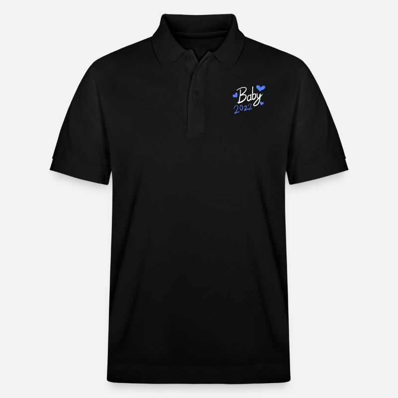 Cadeau de bébé 2022 - Polo PREPSTER bio Stanley/Stella Unisexe - noir