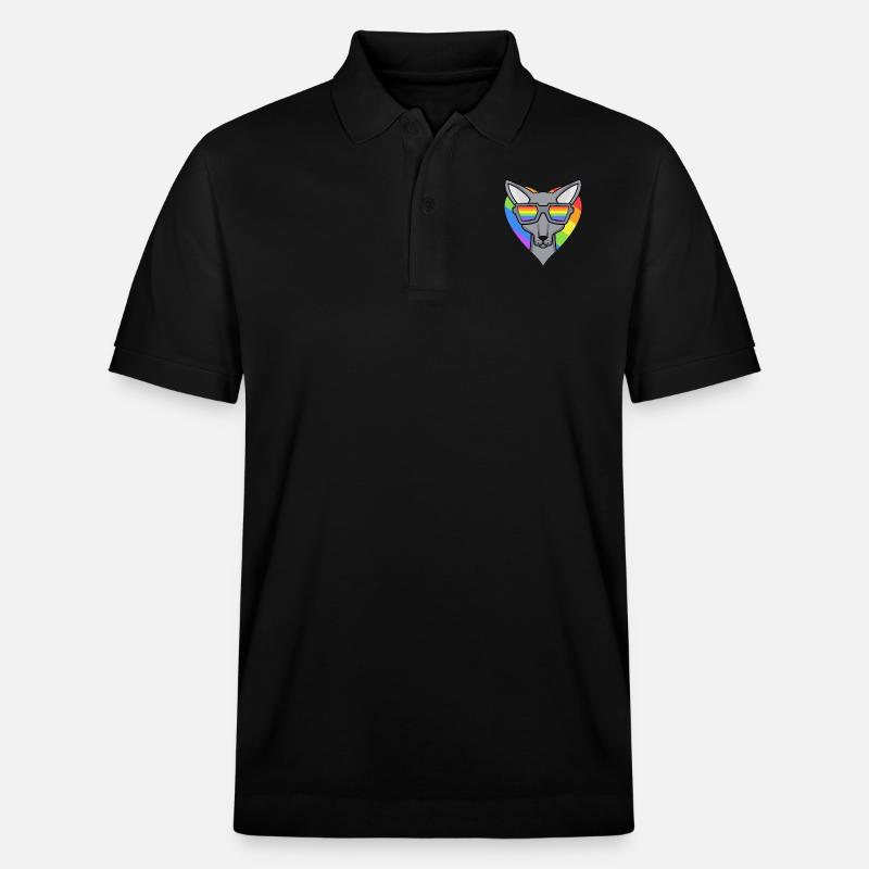 Chat LGBT Sphynx Rainbow - Polo PREPSTER bio Stanley/Stella Unisexe - noir