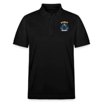 Police Cop Officer Police Office - Stanley/Stella Unisex Bio-Poloshirt PREPSTER - Schwarz - Vorne - Roxy (174cm) & Andy (188cm)
