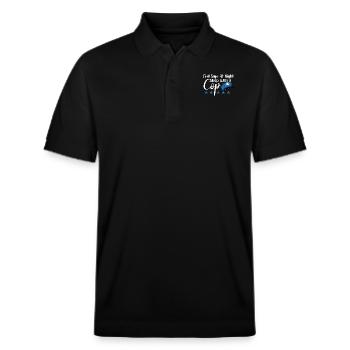 Police Cop Officer Police Office - Stanley/Stella Unisex Bio-Poloshirt PREPSTER - Schwarz - Vorne - Roxy (174cm) & Andy (188cm)