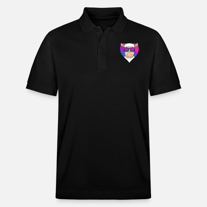 Bisexuell Schaf Geschenk - Stanley/Stella Unisex Bio-Poloshirt PREPSTER - Schwarz
