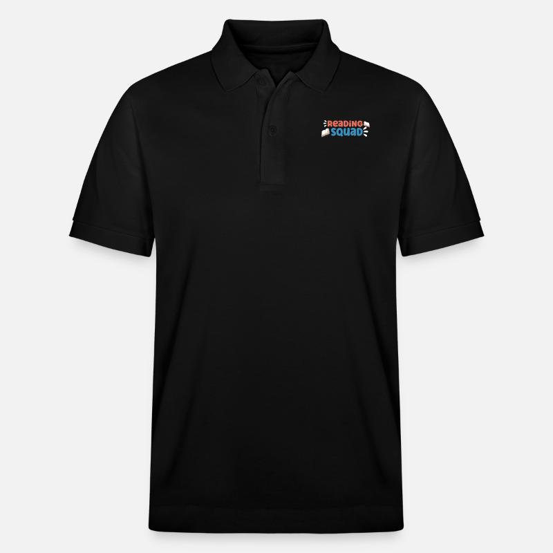 Buchleser Leseliteratur Bücherwurm Geschenkidee - Stanley/Stella Unisex Bio-Poloshirt PREPSTER - Schwarz