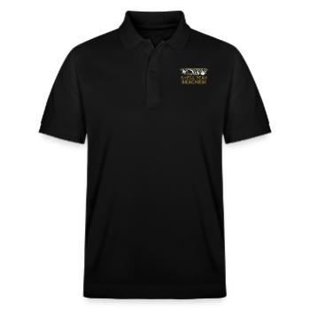 seashells shell collector shell collecting Gift - Stanley/Stella Unisex Bio-Poloshirt PREPSTER - Schwarz - Vorne - Roxy (174cm) & Andy (188cm)