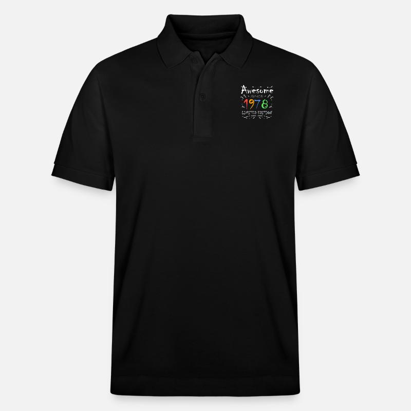 1978 - Stanley/Stella Unisex Bio-Poloshirt PREPSTER - Schwarz