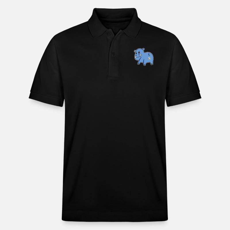 Nilpferd Arsch - Nilpferd Hintern - Stanley/Stella Unisex Bio-Poloshirt PREPSTER - Schwarz