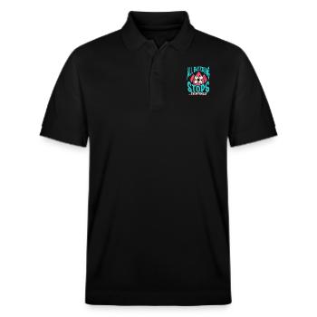 Nurse Nursing Clinic Paramedic - Stanley/Stella Unisex Organic Polo Shirt PREPSTER - black - Front - Roxy (174cm) & Andy (188cm)