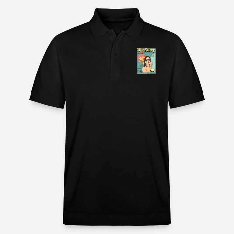 Comic Buch - Stanley/Stella Unisex Bio-Poloshirt PREPSTER - Schwarz