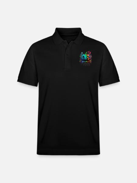 Neon Gaming Controller / Kontroller - Stanley/Stella Unisex Bio-Poloshirt PREPSTER - Schwarz