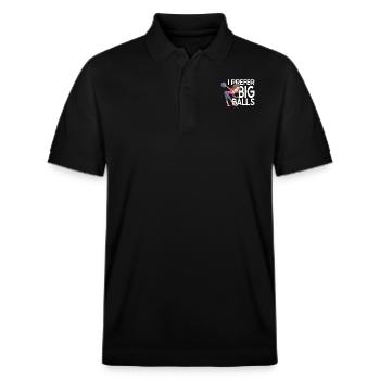 Drôle d’équipe de bowling Bowler Strike Gift Idea - Polo PREPSTER bio Stanley/Stella Unisexe - noir - Devant - Roxy (174cm) & Andy (188cm)