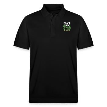 Don't Be A Prick Funny Kaktus Sukkulenten Garten - Stanley/Stella Unisex Bio-Poloshirt PREPSTER - Schwarz - Vorne - Roxy (174cm) & Andy (188cm)