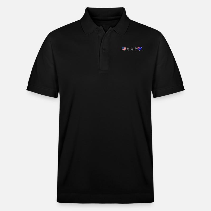 Australien - Stanley/Stella Unisex Bio-Poloshirt PREPSTER - Schwarz