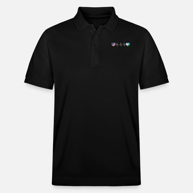 Dschibuti - Stanley/Stella Unisex Bio-Poloshirt PREPSTER - Schwarz