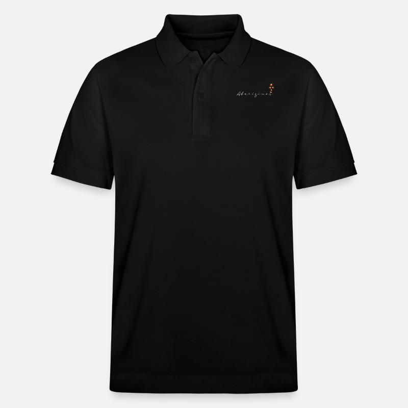 Aborigines - Stanley/Stella Unisex Bio-Poloshirt PREPSTER - Schwarz