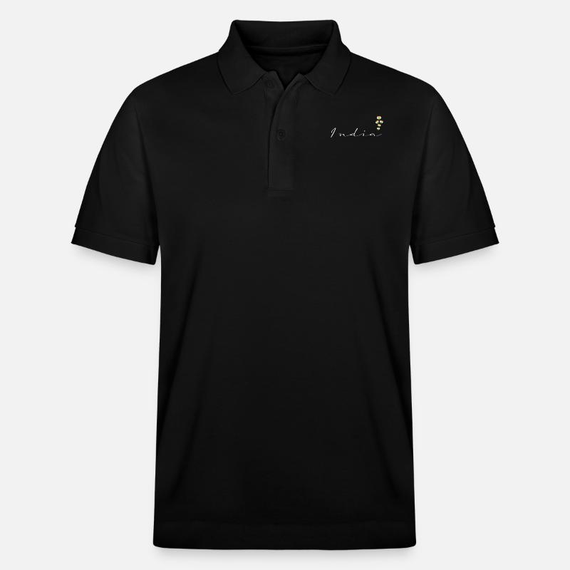 Indien - Stanley/Stella Unisex Bio-Poloshirt PREPSTER - Schwarz