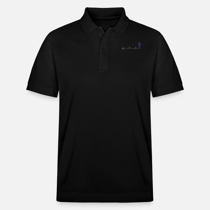 Australien - Stanley/Stella Unisex Bio-Poloshirt PREPSTER - Schwarz