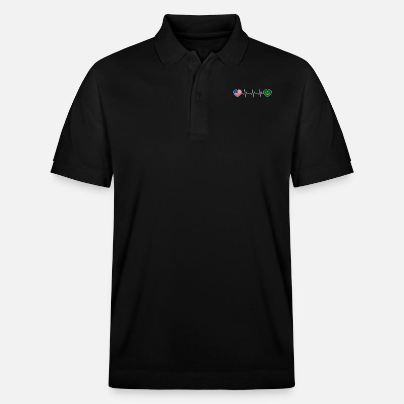 Mauretanien - Stanley/Stella Unisex Bio-Poloshirt PREPSTER - Schwarz