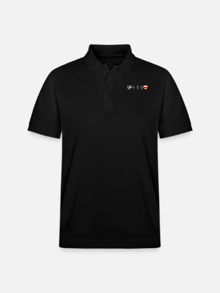 South Ossetia - Stanley/Stella Unisex Organic Polo Shirt PREPSTER - black
