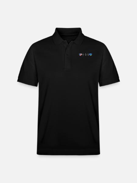 Solomon Islands - Stanley/Stella Unisex Organic Polo Shirt PREPSTER - black