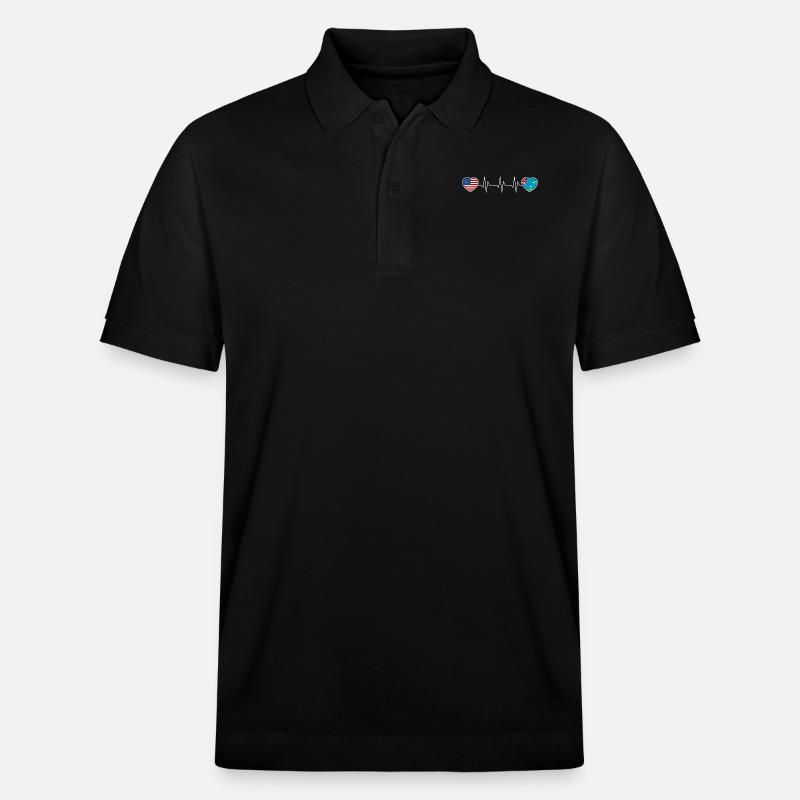 Tuvalu - Polo PREPSTER bio Stanley/Stella Unisexe - noir