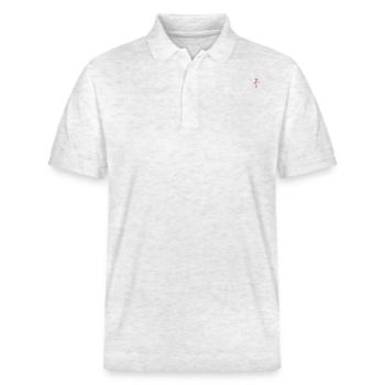 Peru - Stanley/Stella Unisex Organic Polo Shirt PREPSTER - heather white - Front - Roxy (174cm) & Andy (188cm)