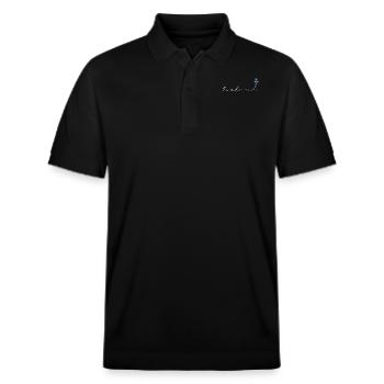 Island - Stanley/Stella Unisex Bio-Poloshirt PREPSTER - Schwarz - Vorne - Roxy (174cm) & Andy (188cm)