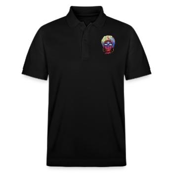 Russland - Stanley/Stella Unisex Bio-Poloshirt PREPSTER - Schwarz - Vorne - Roxy (174cm) & Andy (188cm)