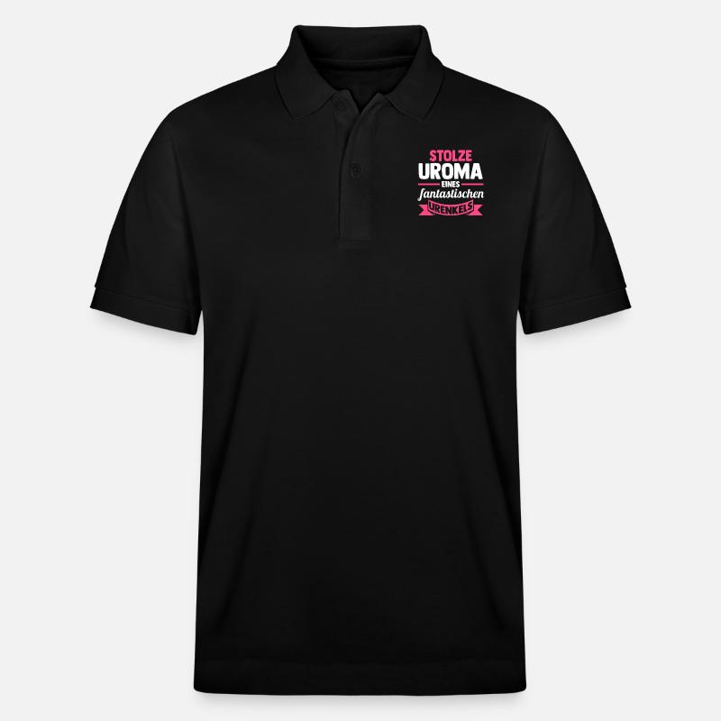 Urgroßmutter Uroma - Stanley/Stella Unisex Bio-Poloshirt PREPSTER - Schwarz