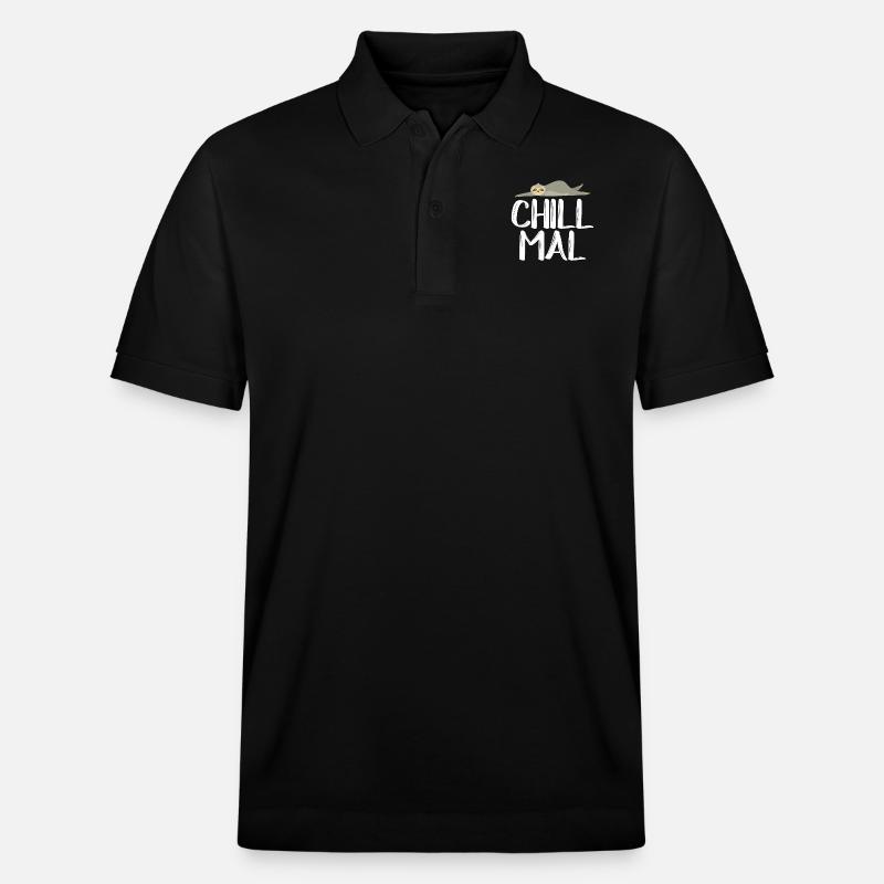 Chill Mal - Stanley/Stella Unisex Bio-Poloshirt PREPSTER - Schwarz