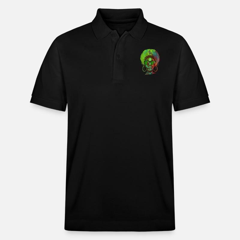 Sambia - Stanley/Stella Unisex Bio-Poloshirt PREPSTER - Schwarz